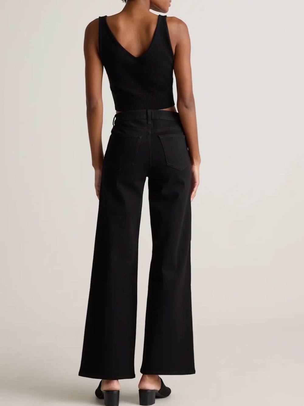 Quince Bella Stretch Wide Leg Jeans - Picture 4 of 7